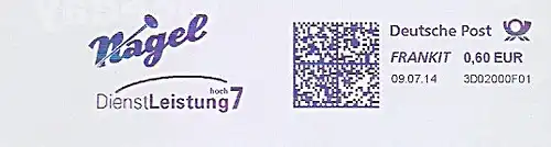 Freistempel 3D02000F01 - Nagel - DienstLeistung hoch7 (Abb. Nagel) (#947)