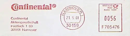 Freistempel F705476 Hannover - Continental AG (#978)