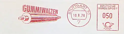 Freistempel Stuttgart - GUMMIWALZEN (Abb. Gummiwalze) (#983)