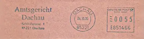 Freistempel E851466 Dachau - Amtsgericht Dachau (#988)