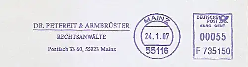 Freistempel F735150 Mainz - Rechtsanwälte Dr. Petereit & Armbrüster (#992)