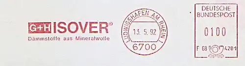 Freistempel F68 4281 Ludwigshafen am Rhein - G+H ISOVER Dämmstoffe aus Mineralwolle (#1028)