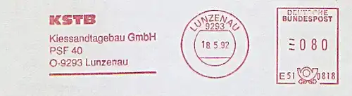 Freistempel E51 0818 Lunzenau - KSTB Kiessandtagebau (#1029)