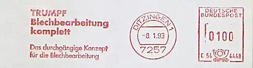 Freistempel C54 4448 Ditzingen - TRUMPF Blechbearbeitung komplett - Das durchgängige Konzept für die Blechbearbeitung (#1032)