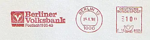 Freistempel E10 8605 Berlin - Berliner Volksbank (#1034)