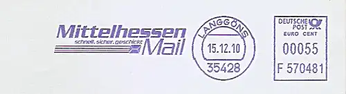 Freistempel F570481 Langgöns - Mittelhessen Mail (#1040)