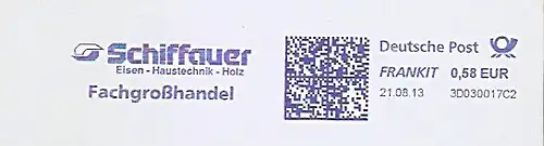 Freistempel 3D030017C2 - Schiffauer - Eisen - Haustechnik - Holz - Fachgroßhandel (#1072)