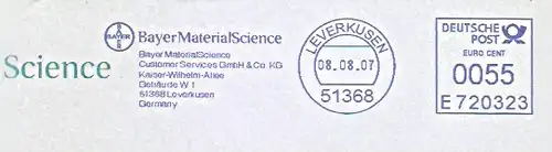 Freistempel E720323 Leverkusen - BAYER - Bayer Material Science (#1090)