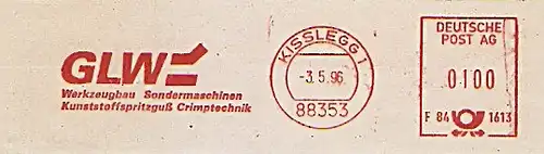 Freistempel F84 1613 Kisslegg - GLW - Werkzeugbau Sondermaschinen Kunststoffspritzguß Crimptechnik (#1094)