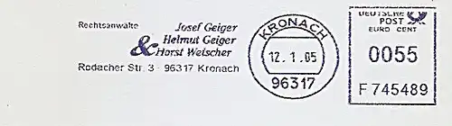 Freistempel F745489 Kronach - Rechtsanwälte Josef Geiger, Helmut Geiger & Horst Welscher (#1113)