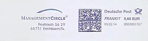 Freistempel 3D030017E7 Eschborn / Ts. - MANAGEMENT CIRCLE (#1118)