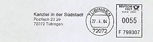 Freistempel F799307 Tübingen - Kanzlei in der Südstadt (#1138)