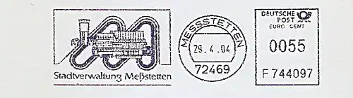 Freistempel F744097 Messstetten - Stadtverwaltung Meßstetten (Abb. Rathaus & Wasserturm) (#1139)