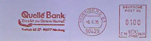 Freistempel C78 9620 Nürnberg - Quelle Bank (#1140)