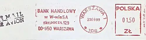 Freistempel Polen - Warszawa - BANK HANDLOWY (#1158)