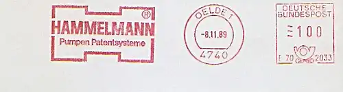 Freistempel E70 2033 Oelde - HAMMELMANN Pumpen Patentsysteme (#1159)