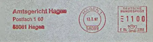 Freistempel E84 2351 Hagen - Amtsgericht Hagen (#1166)