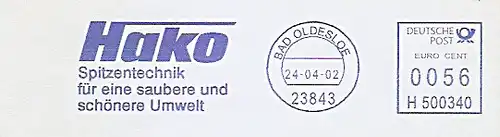 Freistempel H500340 Bad Oldesloe - Hako - Spitzentechnik für eine saubere und schönere Umwelt (#1173)
