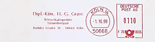 Freistempel F76 0606 Köln - Dipl.-Kfm. H.-G. Grass - Wirtschaftsprüfer - Steuerberater (#1176)