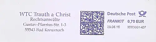 Freistempel 3D030014D7 Bad Kreuznach - WTC Trauth & Christ - Rechtsanwälte (#1184)
