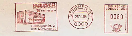 Freistempel München - HAUSER BÜROTECHNIK (Abb. Firmengebäude) (#1219)