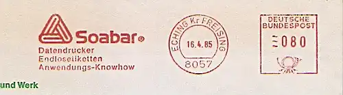 Freistempel Eching Kr Freising - Soabar - Datendrucker Endlosetiketten Anwendungs-Knowhow (#1237)
