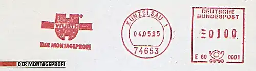 Freistempel E60 0001 Künzelsau - WÜRTH Der Montageprofi (#1244)
