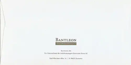 Freistempel 3D05000182 Hannover - BANTLEON StaatsAnleihenFonds (#AFS9)