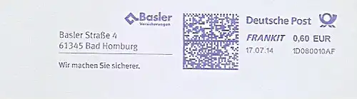 Freistempel 1D080010AF Bad Homburg - Basler Versicherungen (#1256)