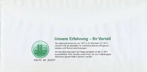 Freistempel 1D10001103 München - LV 1871 - Lebensversicherung von 1871 a.G. München (#AFS14)