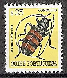 Briefmarke Portugiesisch Guinea Mi.Nr. 281 ** Käfer und Wanzen 1953 Motiv: Analeptes trifasciata (#10053)
