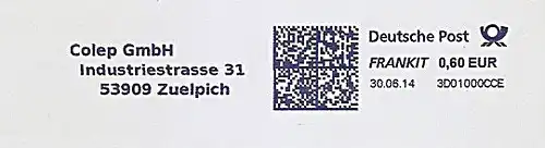 Freistempel 3D01000CCE Zuelpich - Colep GmbH (#1271)