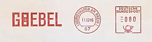 Freistempel Ludwigshafen am Rhein - GOEBEL (#1294)