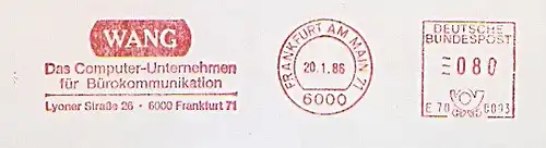 Freistempel E70 0093 Frankfurt am Main - WANG Das Computer Unternehmen für Bürokommunikation (#1297)