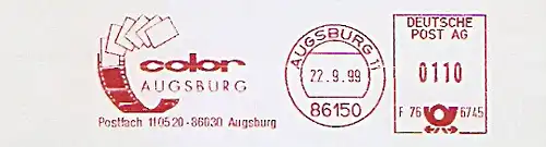 Freistempel F76 6745 Augsburg - color AUGSBURG (Abb. Fotofilm Papierbilder) (#1311)