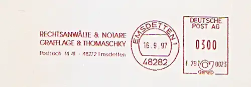 Freistempel F79 0023 Emsdetten - Rechtsanwälte & Notare - Grafflage & Thomaschky (#1322)