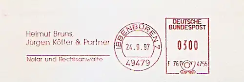 Freistempel F76 4755 Ibbenbüren - Helmut Bruns, Jürgen Kötter & Partner - Notar und Rechtsanwälte (#1324)