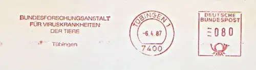 Freistempel Tübingen - Bundesforschungsanstalt für Viruskrankheiten der Tiere (#1339)