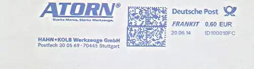Freistempel 1D100010FC Stuttgart - HAHN + KOLB Werkzeuge GmbH - ATORN Starke Marke, Starke Werkzeuge. (#1356)