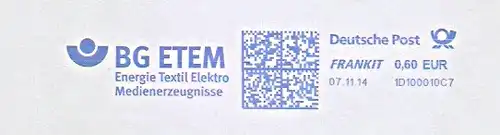Freistempel 1D100010C7 - BG ETEM - Energie Textil Elektro Medienerzeugnisse (#1363)