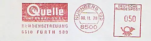 Freistempel Nürnberg - Quelle International Kundenbetreuung (#1376)