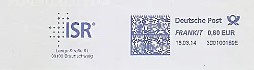 Freistempel 3D01001B9E Braunschweig - ISR (#1390)