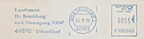 Freistempel F705503 Düsseldorf - Landesamt für Besoldung und Versorgung NRW (#1401)