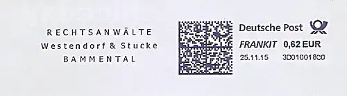 Freistempel 3D010018C0 Bammental - Rechtsanwälte Westendorf & Stucke (#1414)
