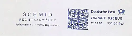 Freistempel 3D01001563 Regensburg - Schmid Rechtsanwälte (#1416)