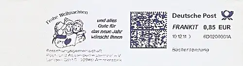 Freistempel 6D0200001A Ammersbek - Forschungsgemeinschaft Post- und Absenderfreistempel e. V. -  Frohe Weihnachten (Abb.Singende Kinder) (#1420)