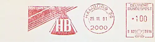 Freistempel B02 3516 Hamburg - HB (Zigarettenmarke) (#1424)