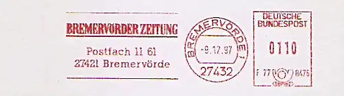 Freistempel F77 8476 Bremervörde - Bremervörder Zeitung (#1426)