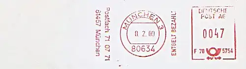 Freistempel F70 5754 München - Postfach 71 07 71 (#1441)