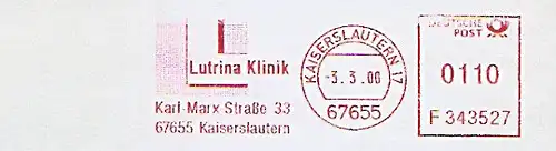 Freistempel F343527 Kaiserslautern - Lutrina Klinik (#1449)
